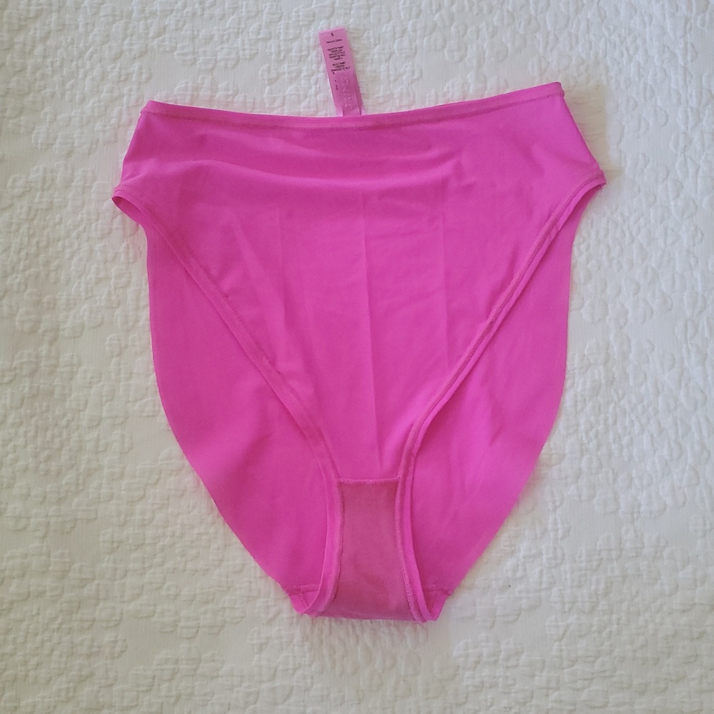 SKIMS High Waisted Bonded Briefs Pink Panties /Size:Small - Picture 6 of 9